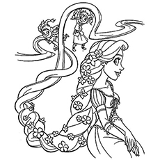 Girl Hair Coloring Pages