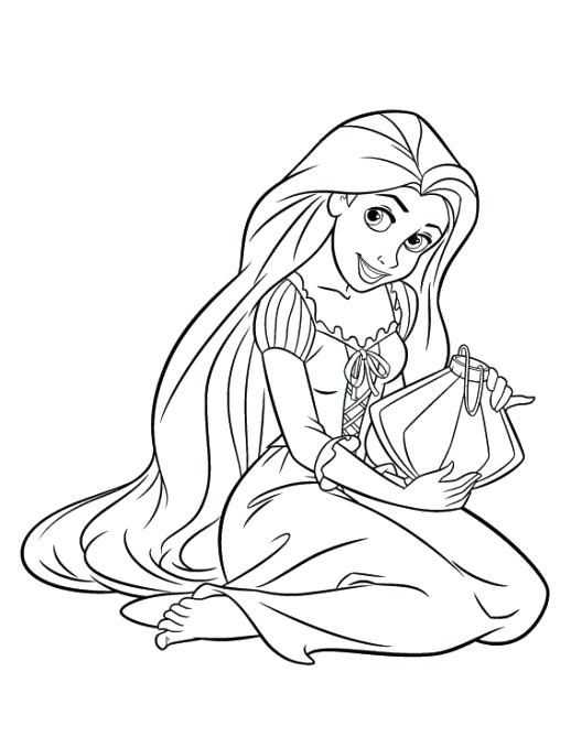 518x669 Coloring Pages Hair Baby Girl With Long Hair Coloring Page Hair