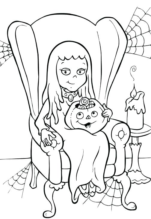 Halloween Coloring Page Coloring Pages For Girls Preschool Page 504x730 Halloween Coloring Page Coloring Pages For Girls Preschool Page