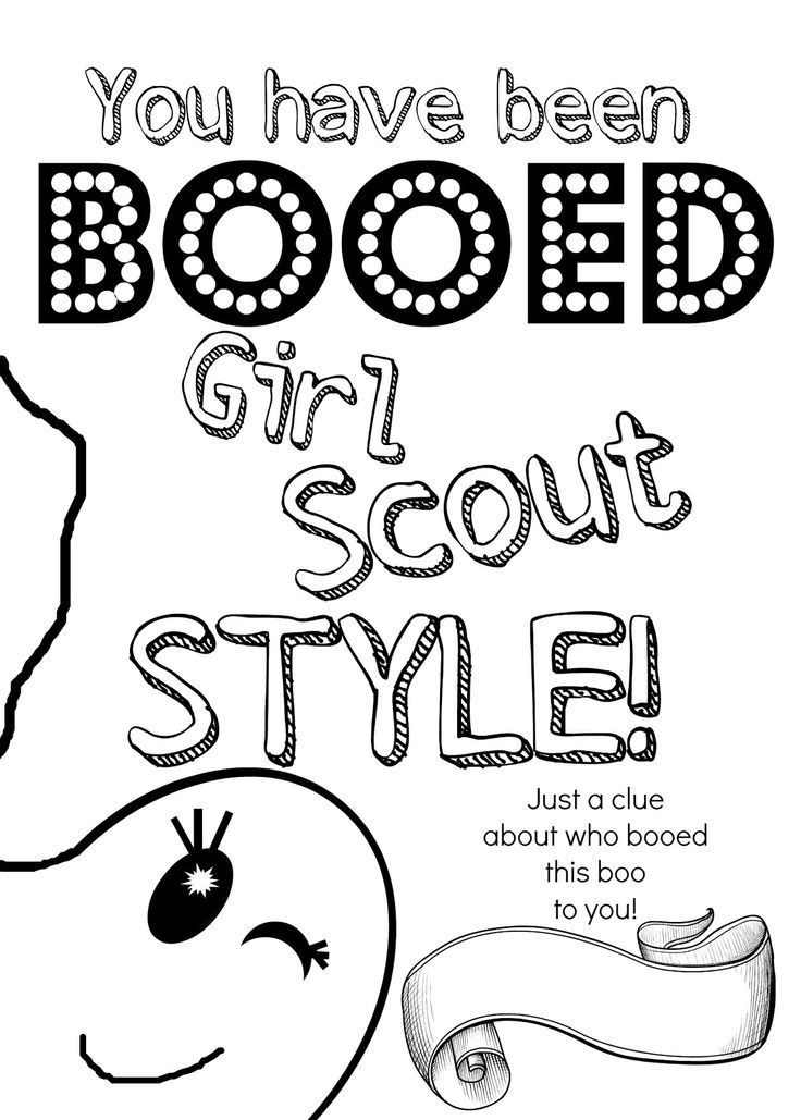 Girl Scout Halloween Coloring Pages Girl Scouts 736x1029 Girl Scout Halloween Coloring Pages Girl Scouts