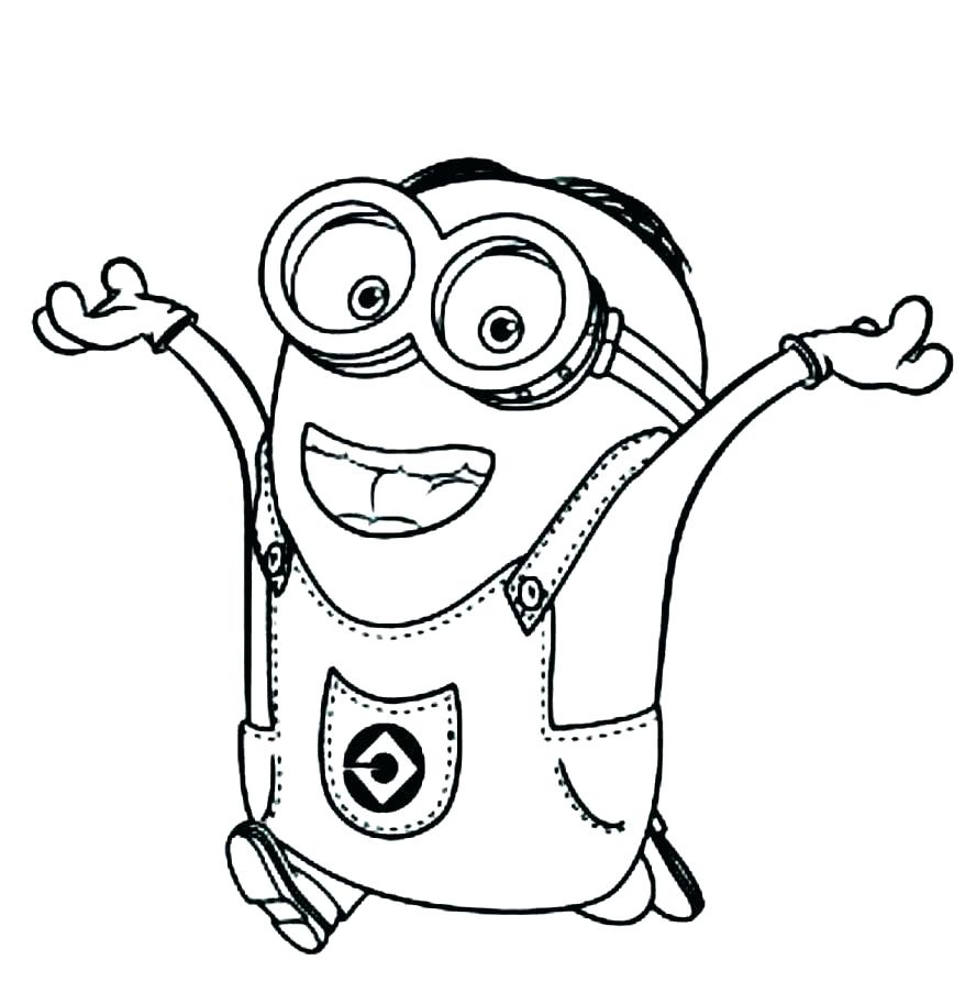 878x893 Coloring Pictures Minion Minion Coloring Pages Minions Coloring