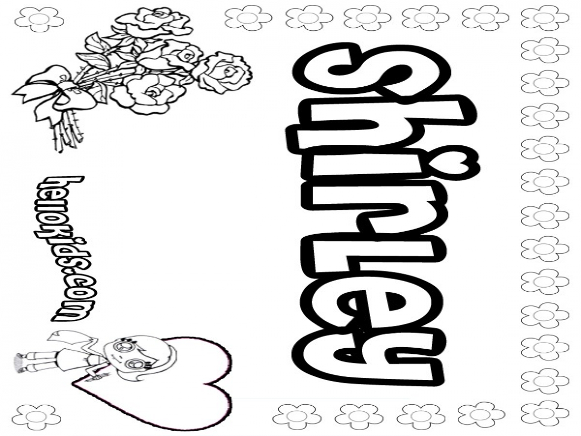 Girl Name Coloring Pages at Free