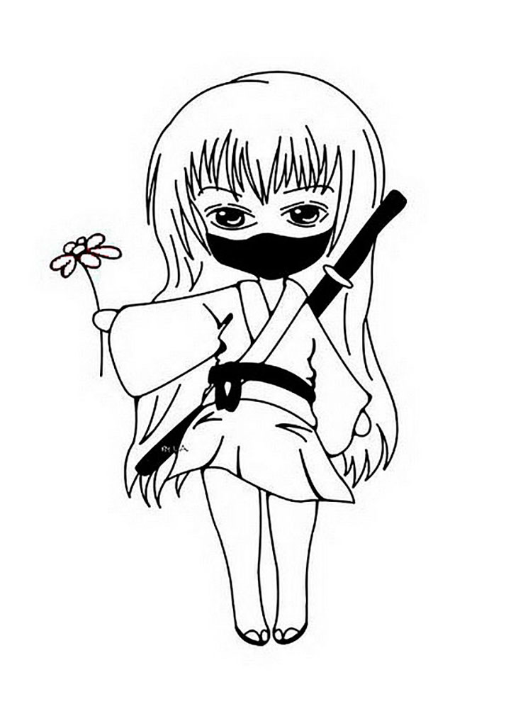 714x1000 Girl Ninja Coloring Pages Coloring Pages Bunny Coloring Book
