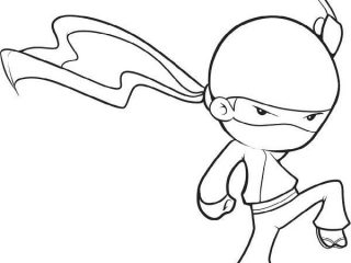320x240 Girl Ninja Coloring Pages Ninja Coloring Pages For Kids