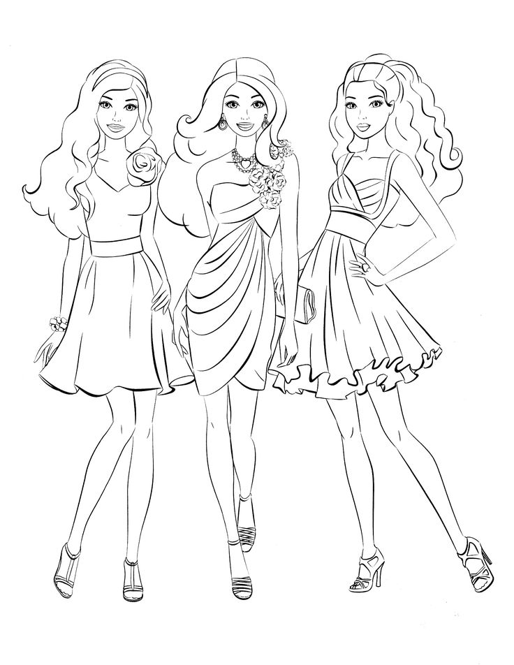 Girl People Coloring Pages