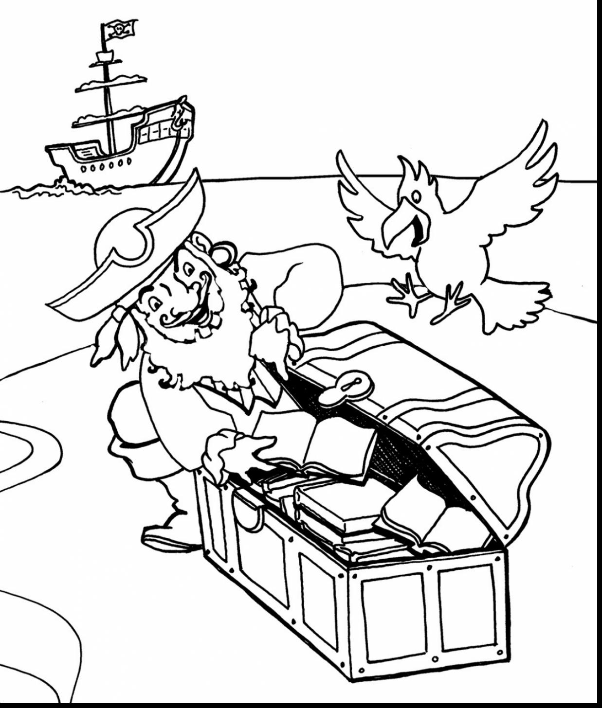 Girl Pirate Coloring Pages Flowers Big Within Treasure Chest Page 1237x1456 Girl Pirate Coloring Pages Flowers Big Within Treasure Chest Page
