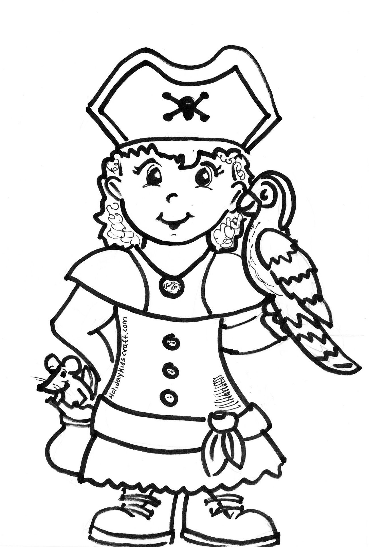 Girl Pirate Coloring Page Worksheets And Coloring Pages 1291x1910 Girl Pirate Coloring Page Worksheets And Coloring Pages