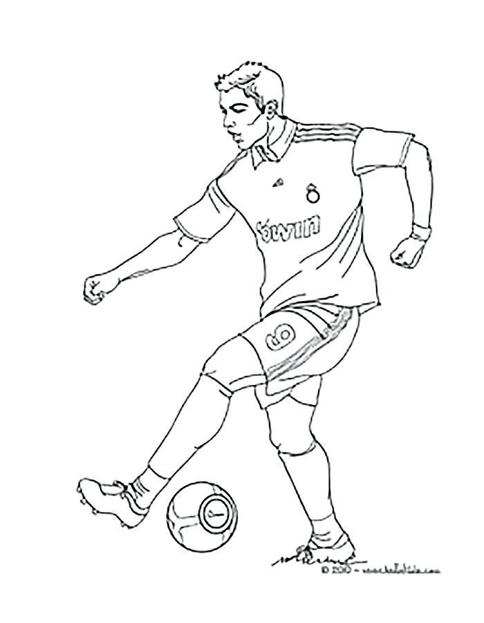 700x900 Soccer Player Coloring Pages Football Player Coloring Page Running