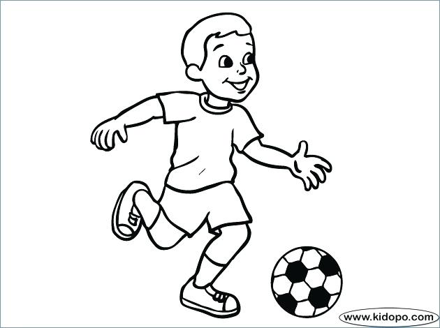 630x470 Coloring Page Soccer Playing Soccer Coloring Page Girl Playing