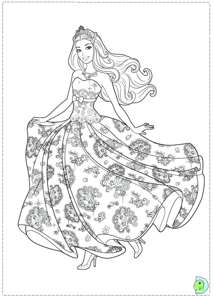 691x960 Coloring Pages Of Barbie Princess Coloring Page Child Princess