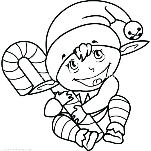 520x520 Coloring Pages Of Elves This Coloring Page Features A Cute Looking