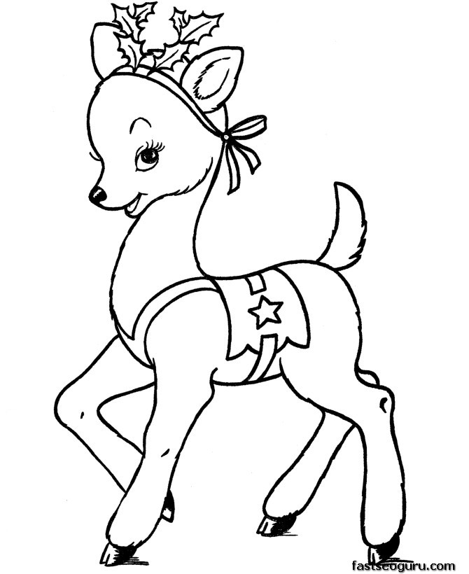 670x820 Coloring Pages Reindeer 302 Coloring Pages Santa