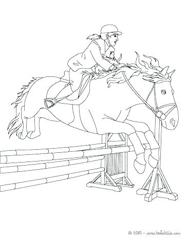 364x470 Boy Riding Horse Coloring Pages Printable Coloring Horse Racing