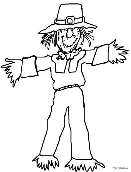 Printable Scarecrow Coloring Pages For Kids Cool2bkids 430x565 Printable Scarecrow Coloring Pages For Kids Cool2bkids