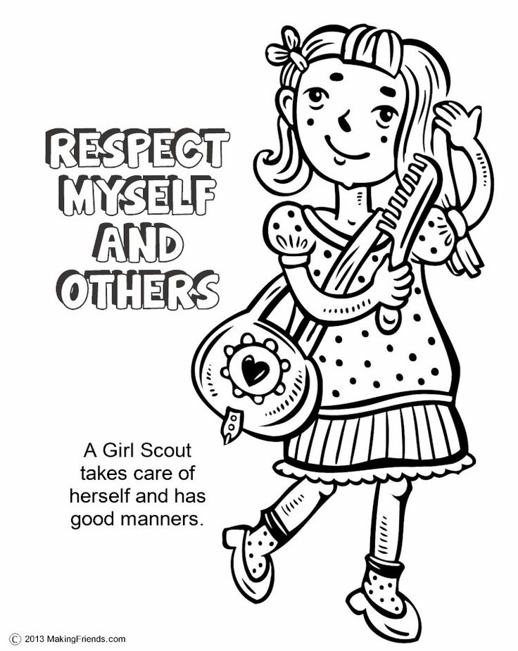 736x925 Girl Scout Coloring Sheets Girlscout Page Inside Pages