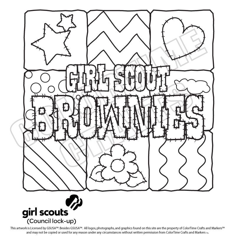 800x800 Girl Scout Coloring Pages For Brownies Girl Scouts