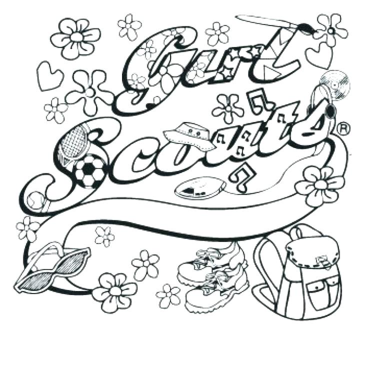 730x730 Girl Scouts Coloring Pages Girl Scouts Coloring Pages With Regard