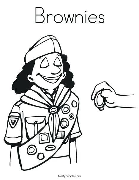 468x605 Girl Scout Coloring Page
