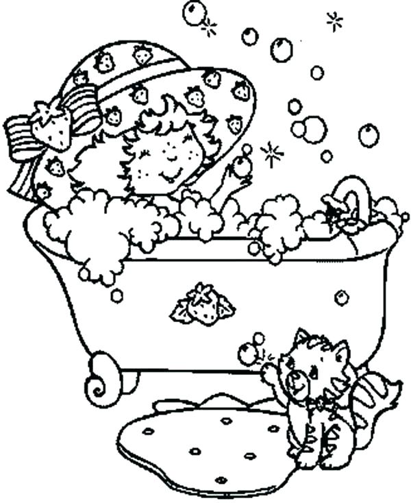 600x734 Little Girl Coloring Pages