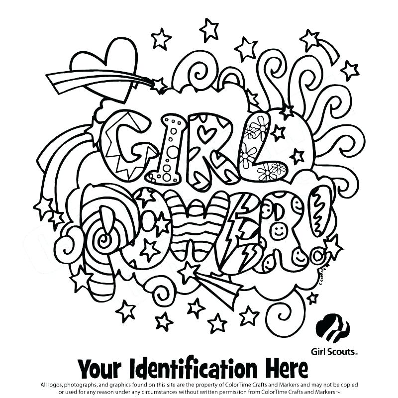 Girl Scout Coloring Pages Printable