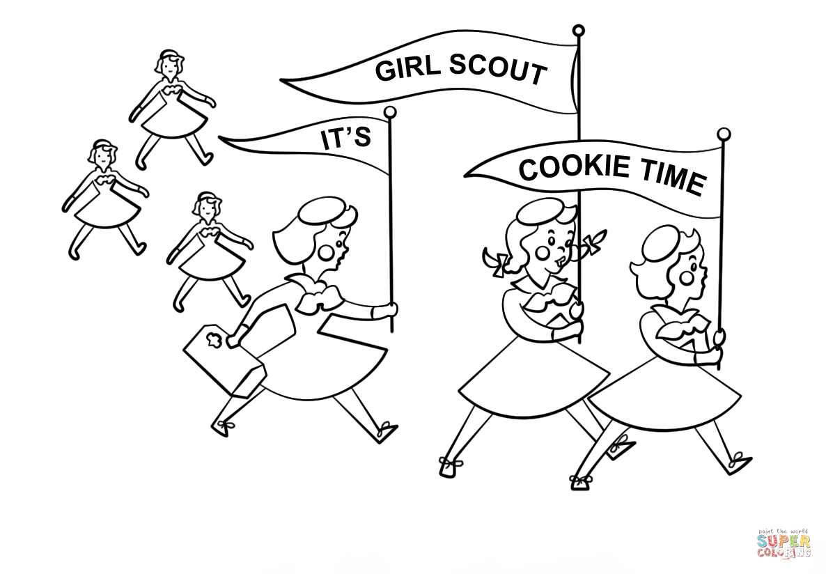 1186x824 Free Girl Scout Cookie Coloring Pages It S Tim