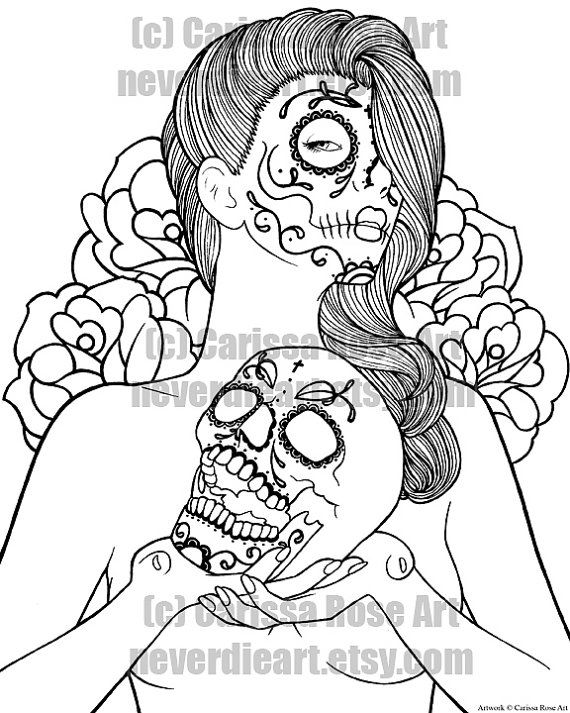 Digital Download Print Your Own Coloring Book Outline Page 570x713 Digital Download Print Your Own Coloring Book Outline Page