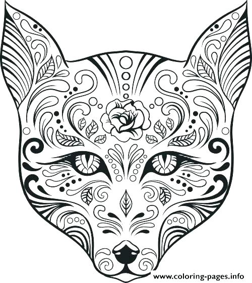 Sugar Skull Coloring Pages Printable Medium Size Of Sugar Skull 500x562 Sugar Skull Coloring Pages Printable Medium Size Of Sugar Skull