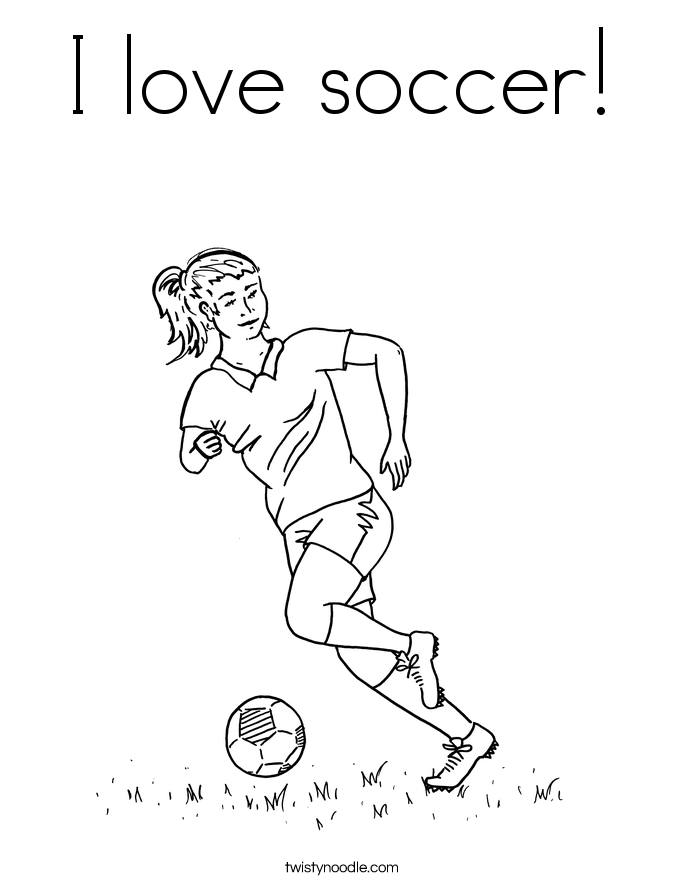 I Love Soccer Coloring Page 685x886 I Love Soccer Coloring Page