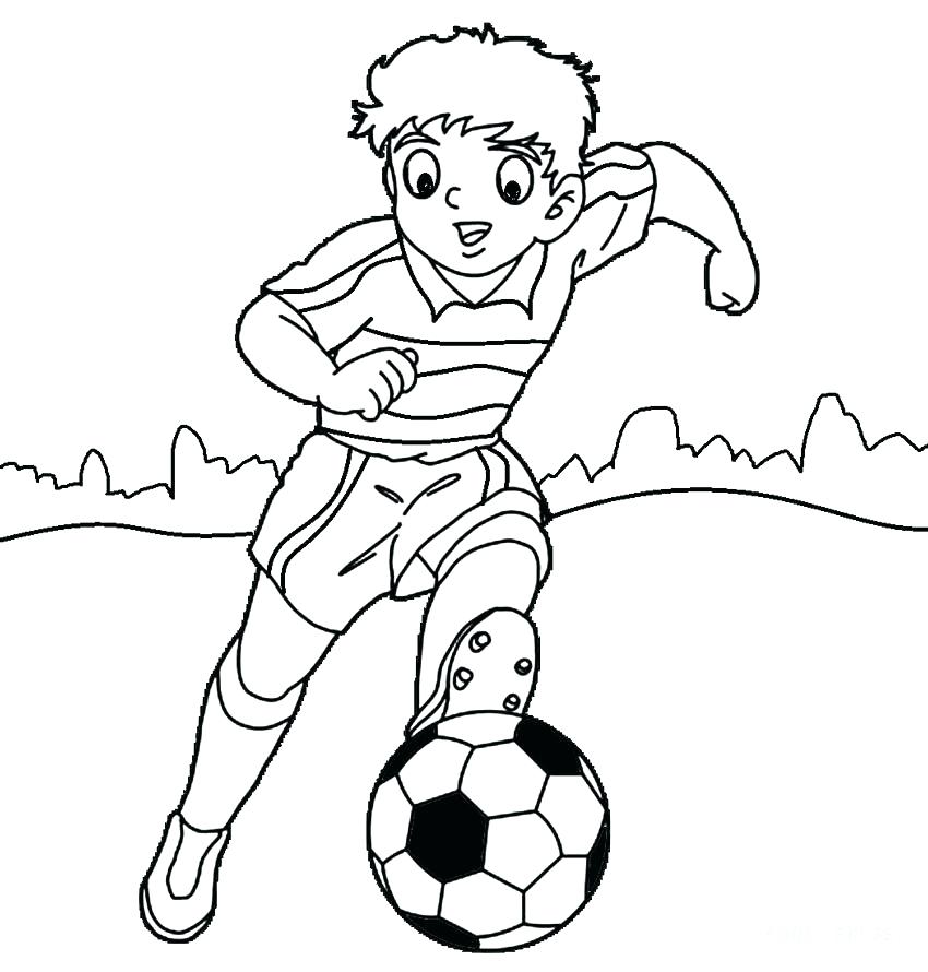 Soccer Player Coloring Pages 850x890 Soccer Player Coloring Pages