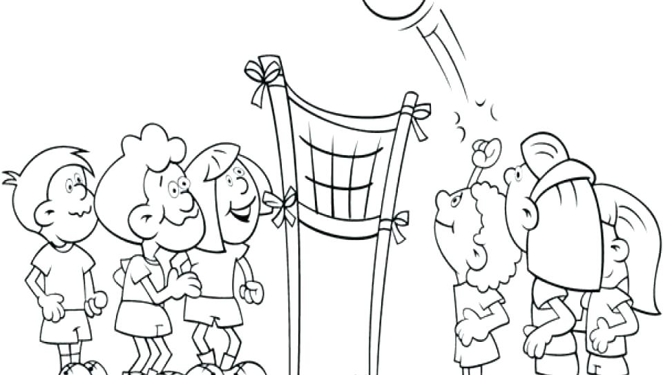 Coloring Pages Online Volleyball Girl In Bathing Suit Playing 960x544 Coloring Pages Online Volleyball Girl In Bathing Suit Playing