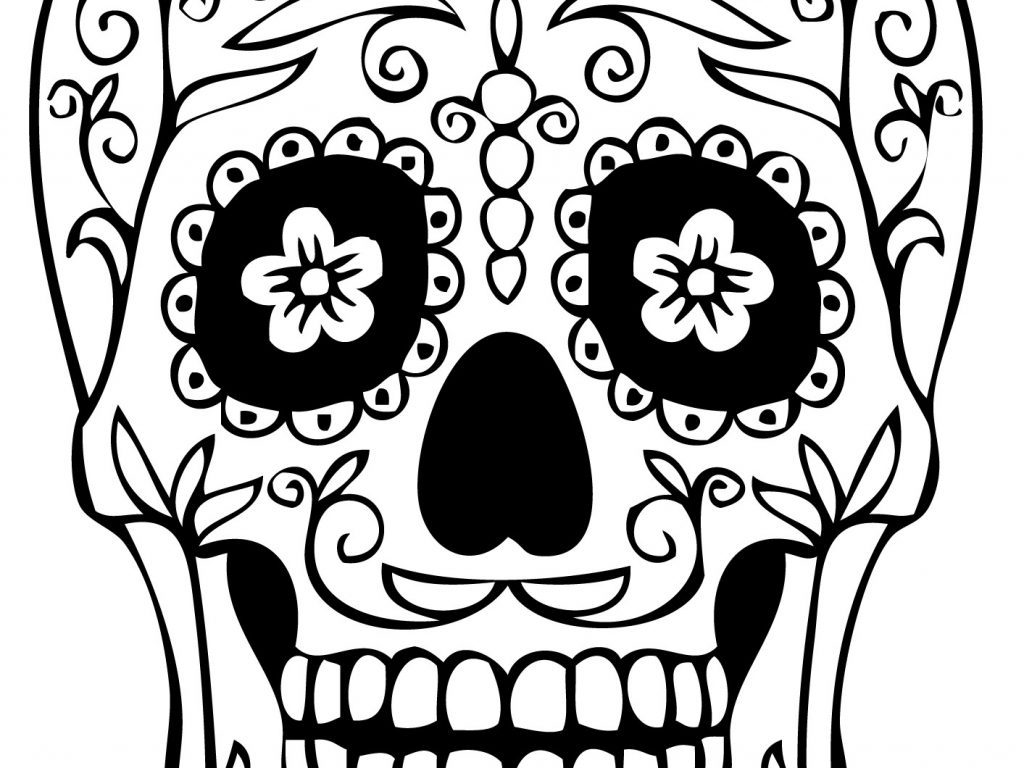 Girl Sugar Skull Coloring Pages at GetColorings.com | Free printable ...