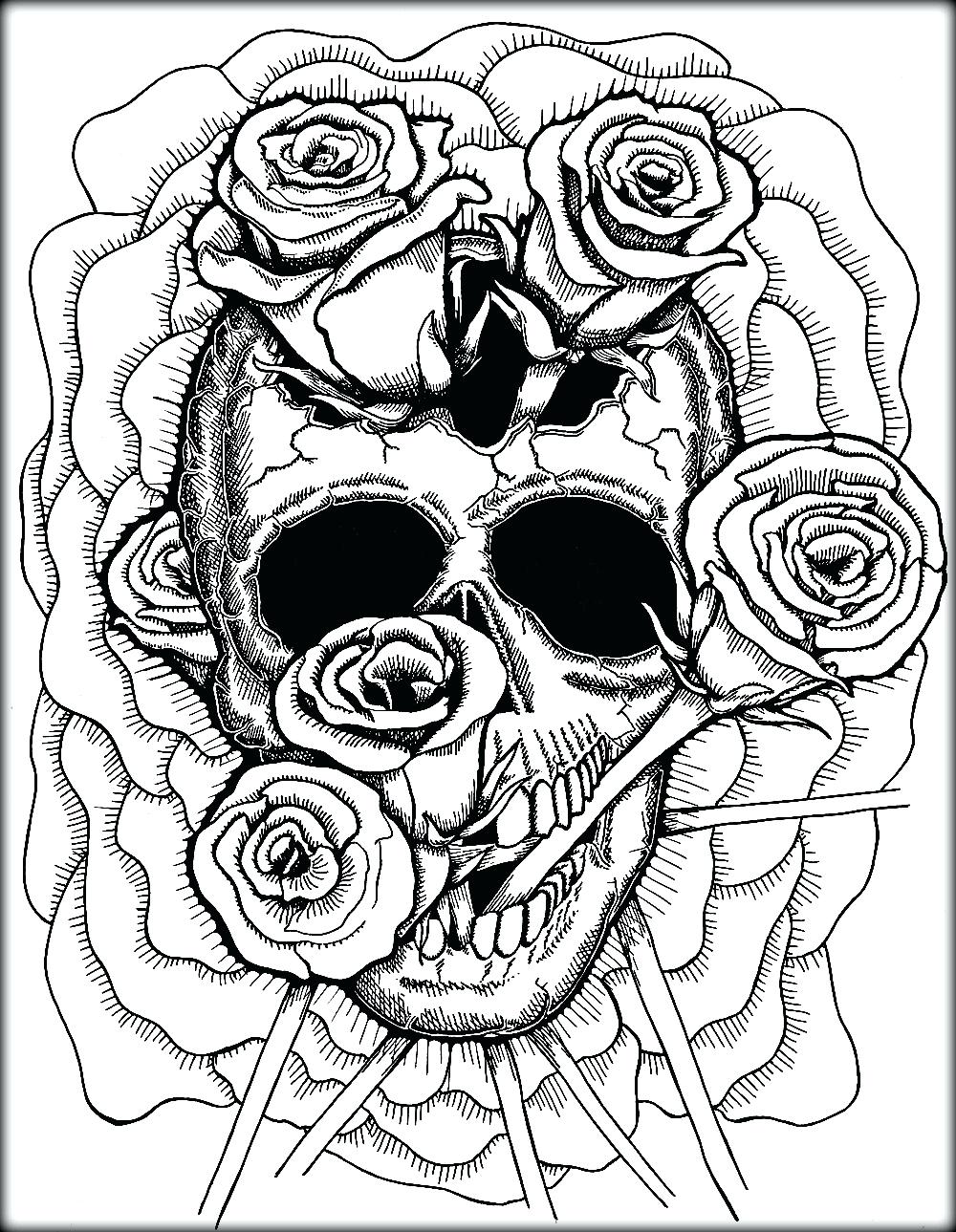 1000x1289 Coloring Pages ~ Sugar Skull Coloring Pages Marijuana For Adults