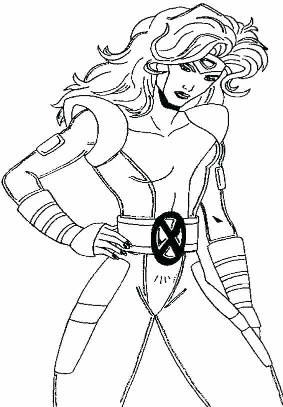 Girl Superhero Coloring Pages
