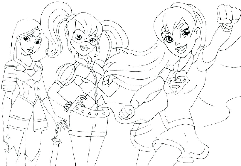 Girl Superhero Coloring Pages Free Printable Super Hero High Dc 1024x707 Girl Superhero Coloring Pages Free Printable Super Hero High Dc