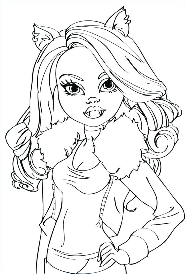 Monster High Black And White Coloring Pages Beautiful Girls 600x884 Monster High Black And White Coloring Pages Beautiful Girls