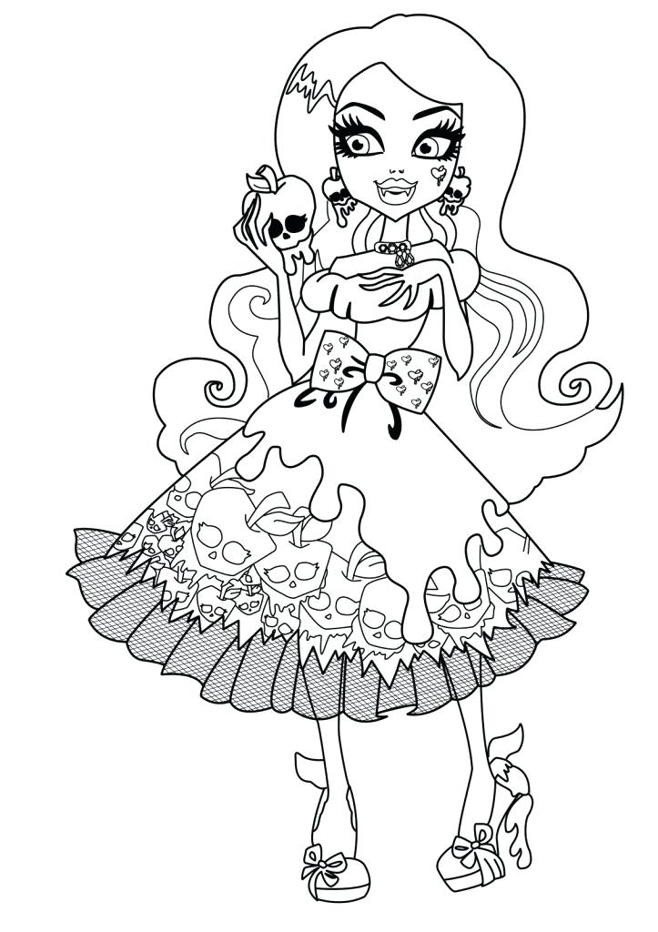 Monster High Black And White Coloring Pages Monster High Coloring 723x1024 Monster High Black And White Coloring Pages Monster High Coloring