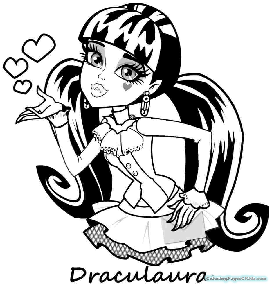 Coloring Pages For Girls Monster High Draculaura Coloring Pages 937x988 Coloring Pages For Girls Monster High Draculaura Coloring Pages
