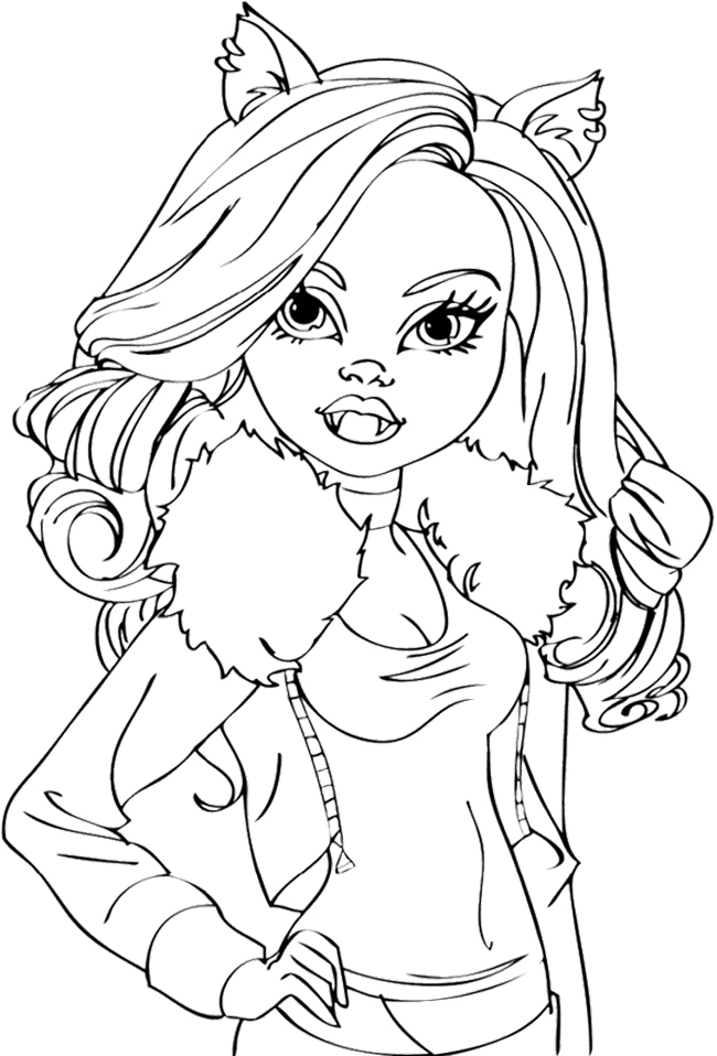 Chibi Monster High Coloring Pages Download And Print For Free 650x958 Chibi Monster High Coloring Pages Download And Print For Free