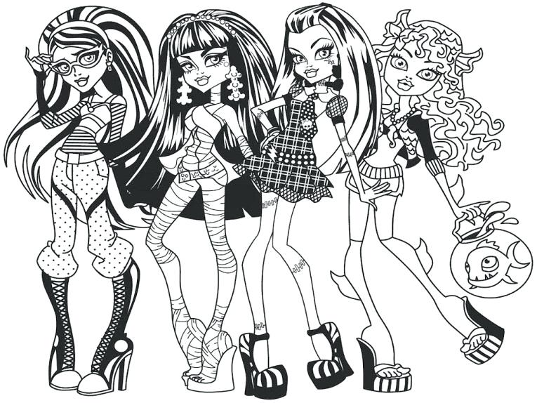 Coloring Page Monster High Free Coloring Pages For Girls Monster 765x574 Coloring Page Monster High Free Coloring Pages For Girls Monster
