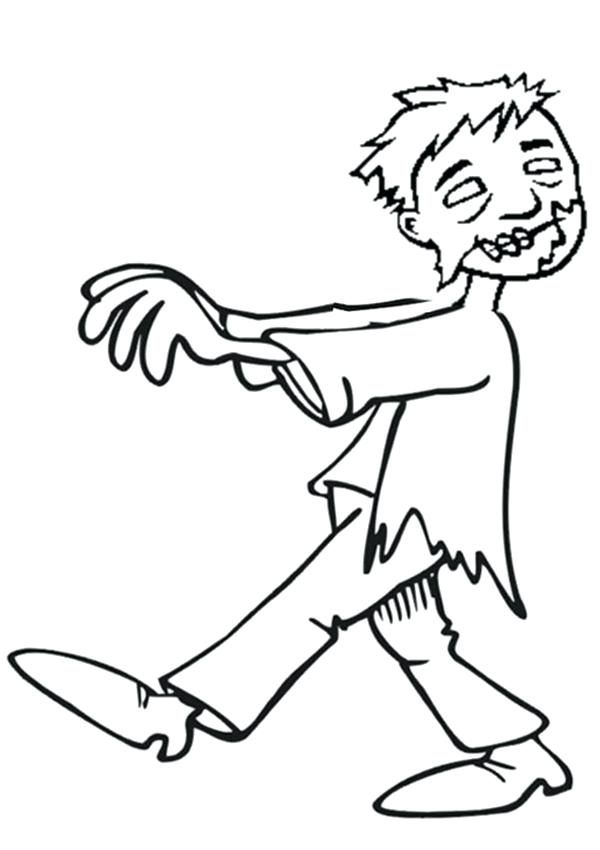 Zombie Coloring Page Free Online Zombie Colouring Page Kids 600x850 Zombie Coloring Page Free Online Zombie Colouring Page Kids