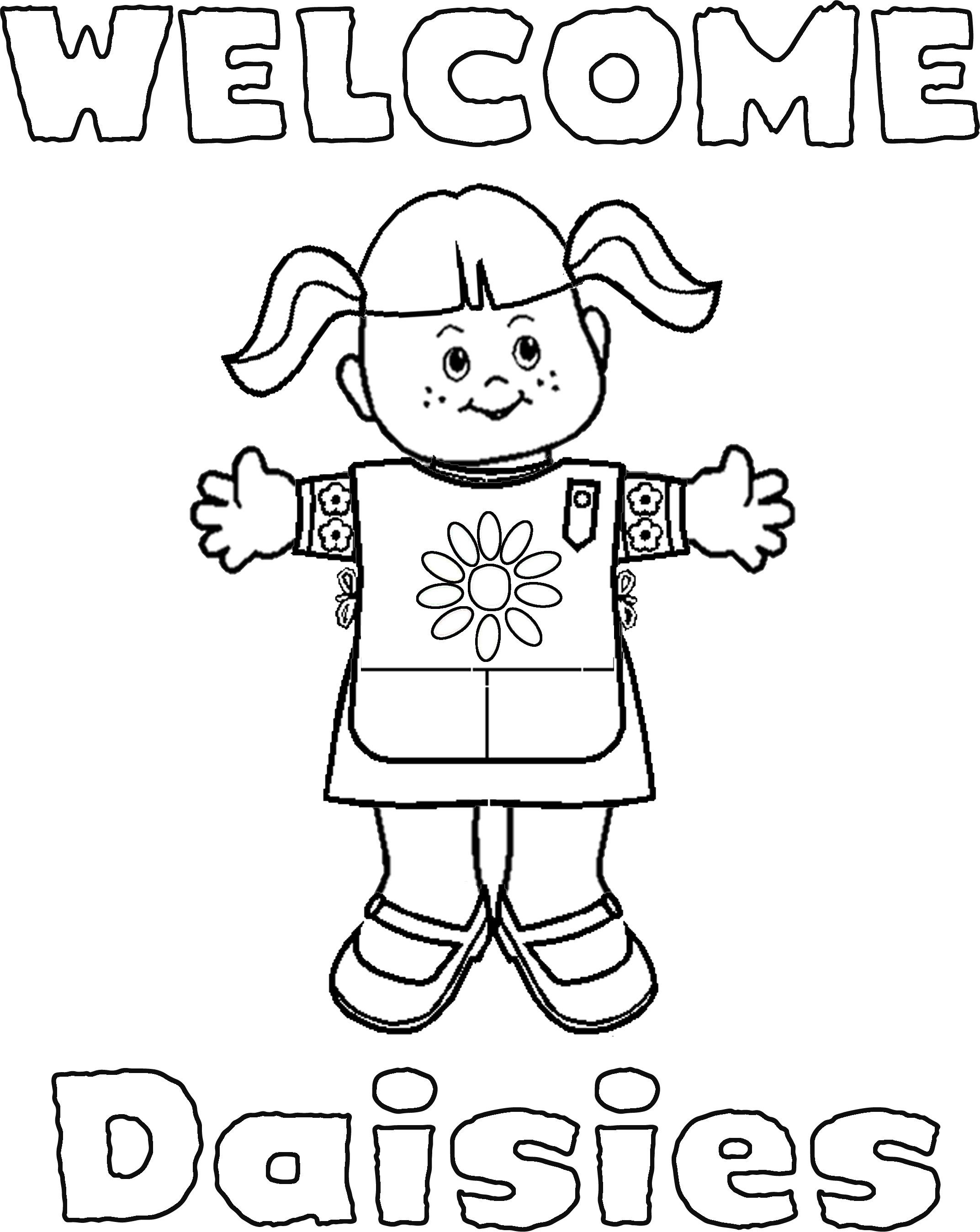 Daisy Girl Scout Coloring Pages Free 2145x2697 Daisy Girl Scout Coloring Pages Free