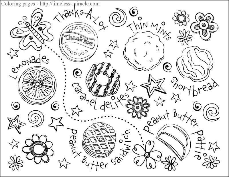 Girl Scout Cookies Coloring Pages Cookie Coloring Pages Also 800x619 Girl Scout Cookies Coloring Pages Cookie Coloring Pages Also