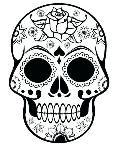 Skull Coloring Pages To Print Skull Color Pages Printable Rose 400x500 Skull Coloring Pages To Print Skull Color Pages Printable Rose