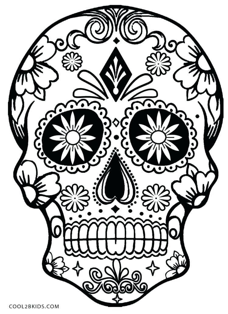 Sugar Skulls Coloring Pages Printable Skulls Coloring Pages 750x1033 Sugar Skulls Coloring Pages Printable Skulls Coloring Pages