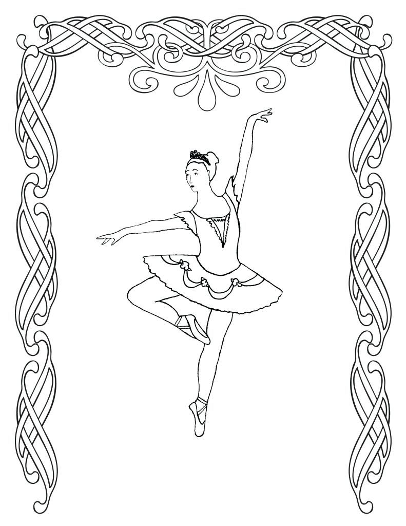 791x1024 Coloring Interesting Ballerina Pages Ballet For Kids Free