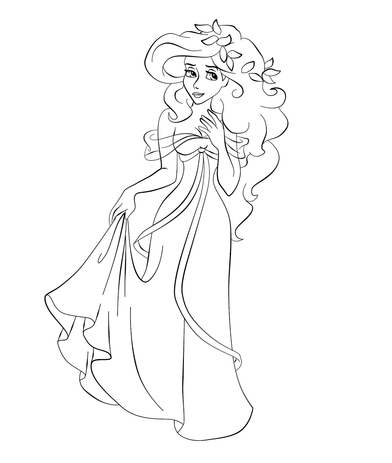 1354x1600 Disney Princess Giselle Coloring Page