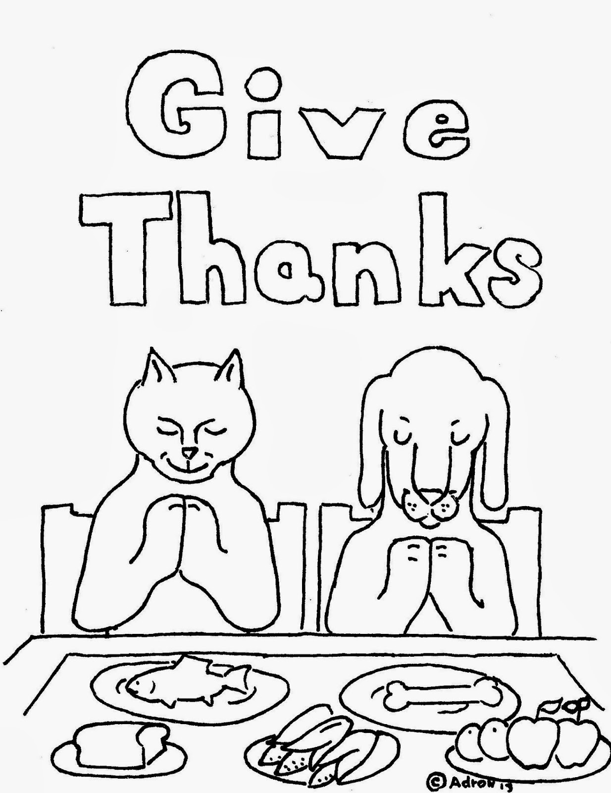 Coloring Pages For Kids By Mr. Adron Animals Give Thanks Coloring 1234x1600 Coloring Pages For Kids By Mr. Adron Animals Give Thanks Coloring