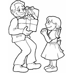 Gift Giving Coloring Page 300x300 Gift Giving Coloring Page