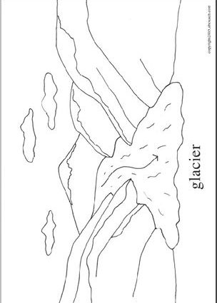 304x425 Glacier Coloring Pages Coloring Page Landforms Glacier Abcteach