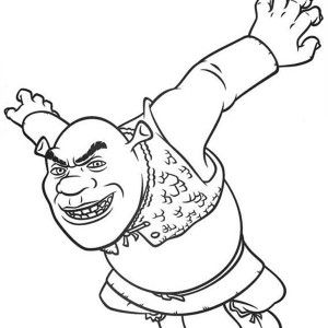 300x300 Shrek, Shrek Is Jumping Coloring Page Shrek Is Jumping Coloring